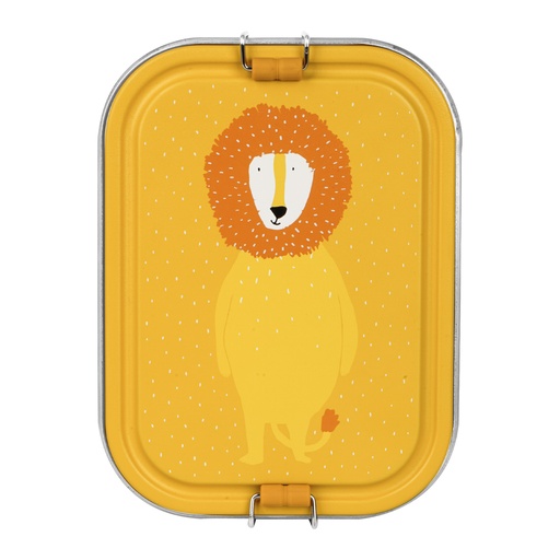 [458245] BROODDOOS, Mr. lion, Lunch Box Large, leeuw, RVS, 15x6x20cm onderverdeling