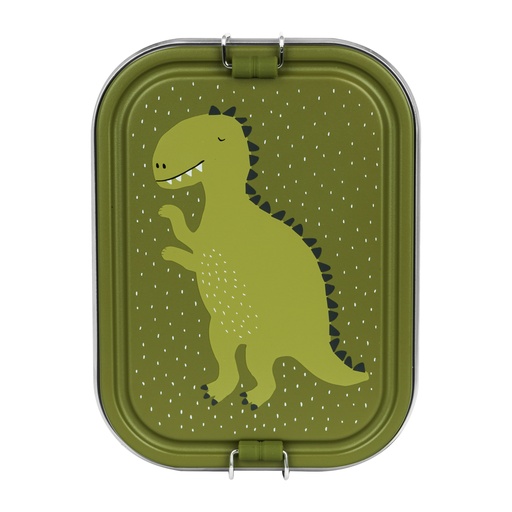 [458243] BROODDOOS, Mr. dino, Lunch Box Large, dino, RVS, 15x6x20cm onderverdeling