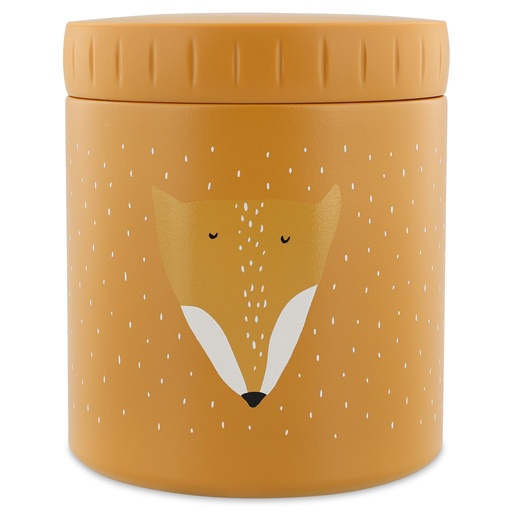 [485457] THERMOSFLES, 500ml, Fox School, oranje, Insulated lunch pot, vos, H12cm, dia 10cm