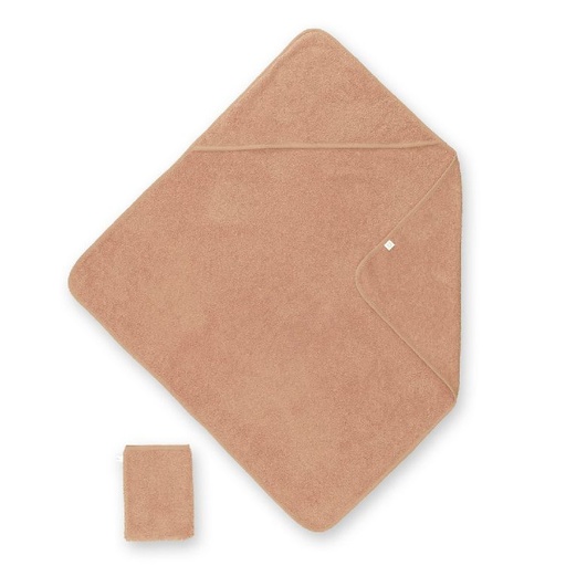 [525142] BADCAPE, Terry Mini Price, beige, badstof, 75x75cm, met washandje