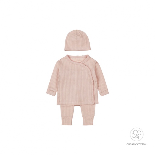 [526230] 2 pce babysuit + hat organic cotton