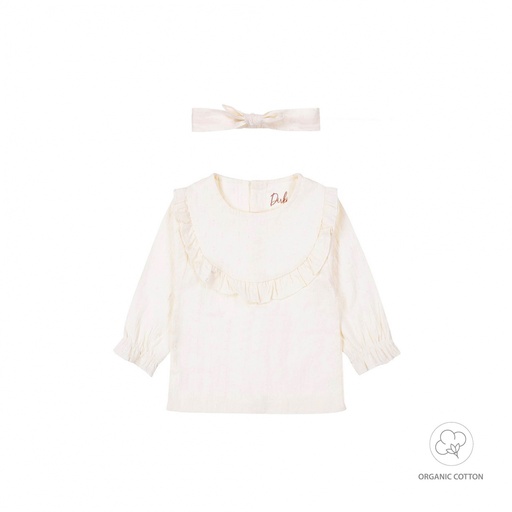 Dirkje | Blouse Met Haarband Off White