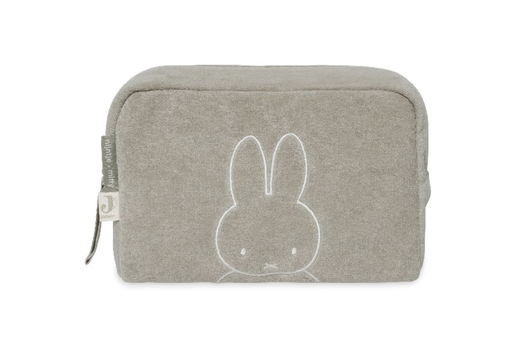 [483891] TOILETTAS, Etui, Miffy olive green, groen, uni/print nijntje, 23x19x10cm, badstof, ritssluiting, VJ2024 