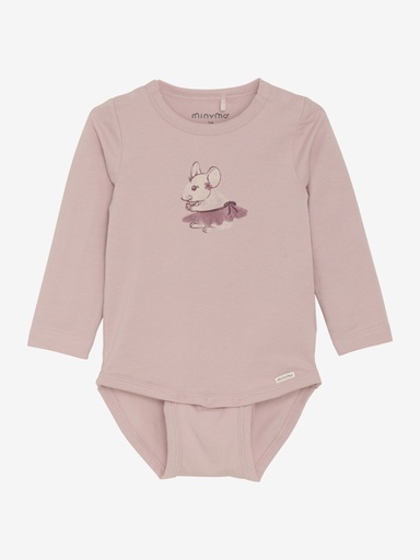 Minymo | Body Pale Mauve Print Muis