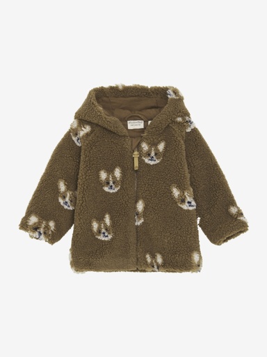 Minymo | Gilet Sepia Print Hond Allover