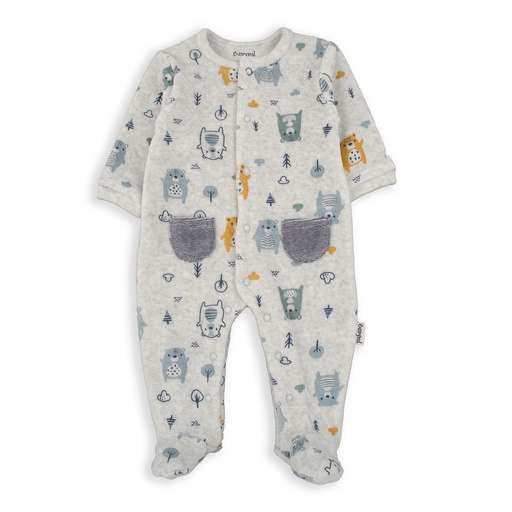 Babybol | Pyjama 1-delig Velours Just Bear Friends