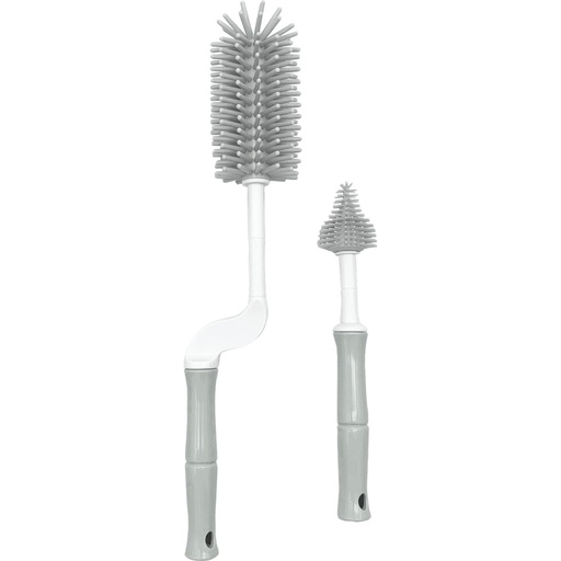 [403270] Bo Jungle | Flessenborstel B-Bootle Brush Set Silicone Borstelharen Grey