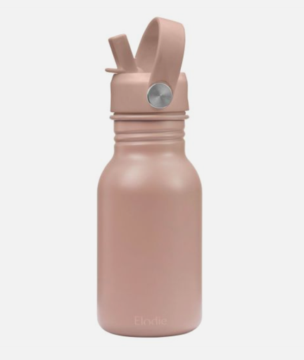 [446372] DRINKBEKER, 450ml, Water Bottle blushing pink, roze, uni, RVS, handvat, rietje, 1 stuk