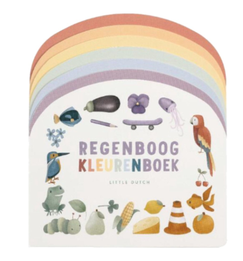 [453283] Little Dutch | Boek Regenboog Kleurenboek