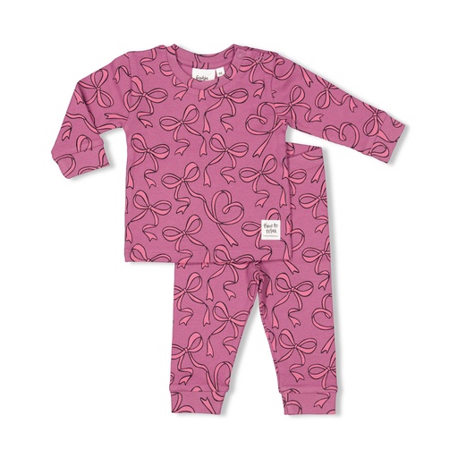 Feetje | Pyjama 2-delig Bibi Bow Lila - Premium Sleepwear by Feetje 