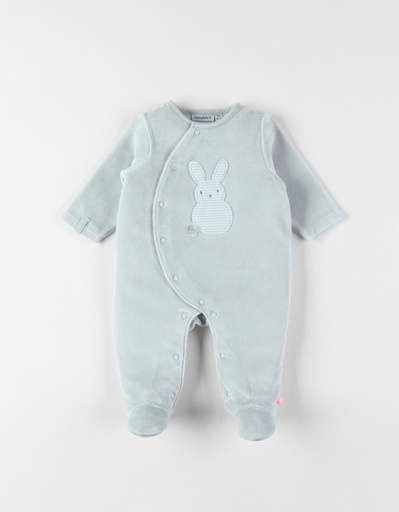 Noukies | Pyjama Sweet Dreams Velours Bunny Aqua 