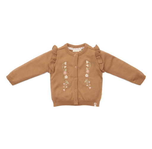 Little Dutch | Gilet Little Farm Gebreid Brown