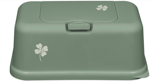 [436582] Funkybox | Box Lucky Clover vr Vochtige Doekjes Kunstof 13x9x22cm Groen