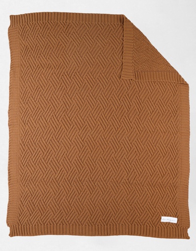 [534140] Noukies | Deken Wieg Tricot Sweet Caramel 75x100cm