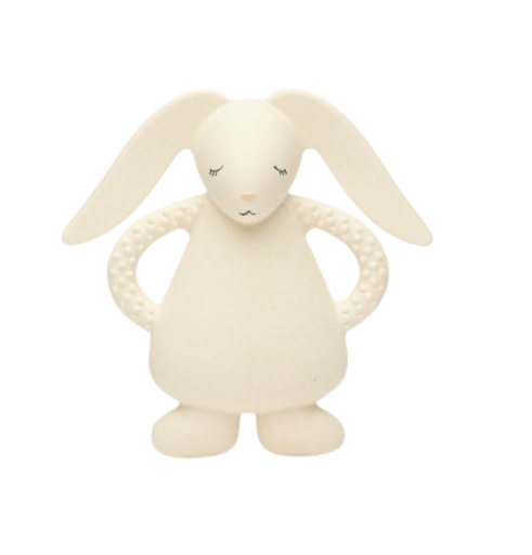 [488389] BIJTRING | Moonie Teether Bunny cream