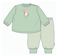 Waterlemon | Pyjama 2-delig Pinguin Green