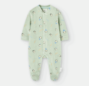 Waterlemon | Pyjama AOP Pinguin Green