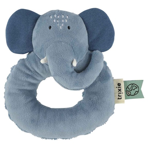 [537303] Trixie | Rammelaar Mrs Elephant Ringrammelaar Olifant Blauw