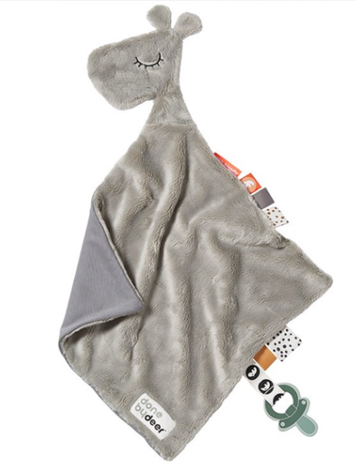 [378080] Done by Deer | Fopspeendoekje Comfort Blanket Raffi Grey