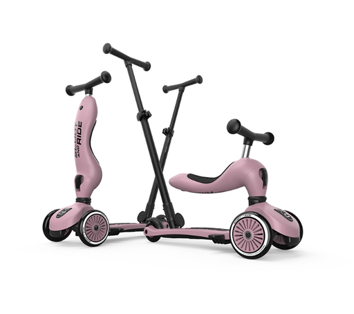 [538618] Scoot and Ride | Loopfiets Loopauto Highway 1 Push&Go Rose