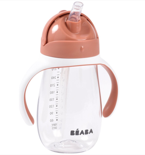 [538687] Beaba | Drinkbeker met Rietje Terracotta 300ml