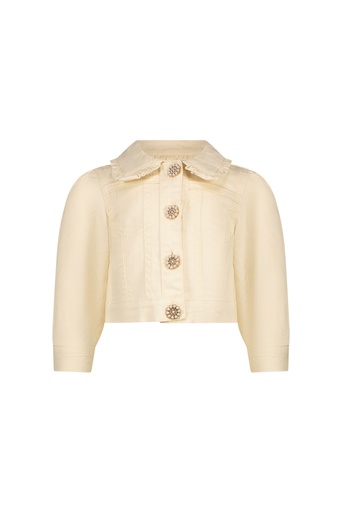 Le Chic | Jas Ably Denim Jacket Pearled Ivory