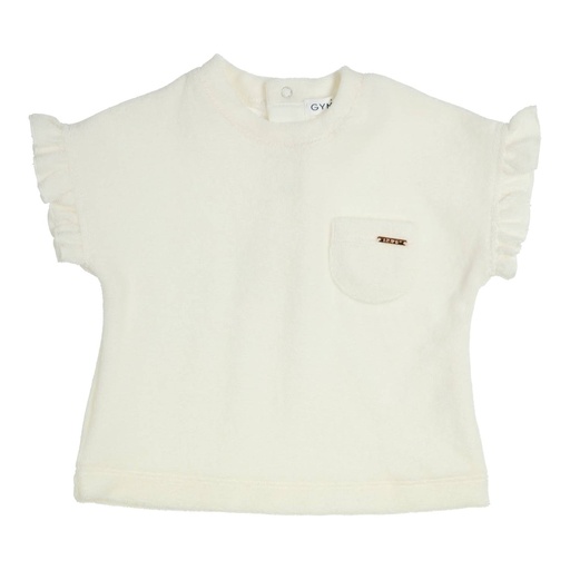 [539611] Gymp | T-shirt Ido Ruffles Off White