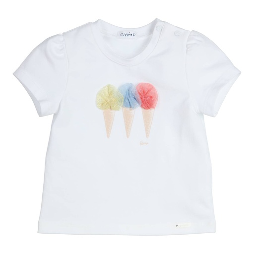 [539613] Gymp | T-shirt Aerobic Ice cream White