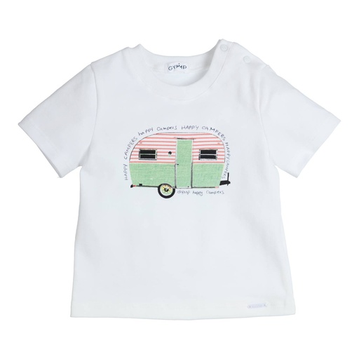 [539615] Gymp | T-shirt Aerobic Happy campers White