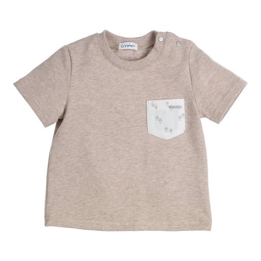 [539618] Gymp | T-shirt Aerochine Pocket Beige