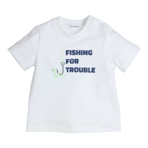 [539626] Gymp | T-shirt Aerobic Fishing for trouble White