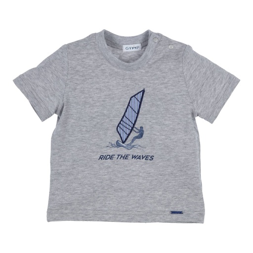 [539628] Gymp | T-shirt Aerochine Ride the waves Grey