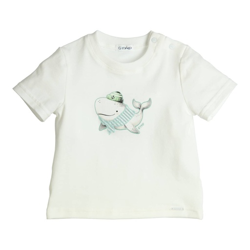 [539635] Gymp | T-shirt Aerobic Whale Off White