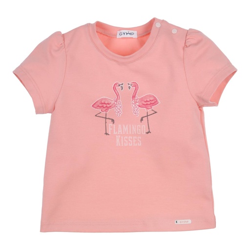 [539639] Gymp | T-shirt Aerobic Flamingo kisses Coral