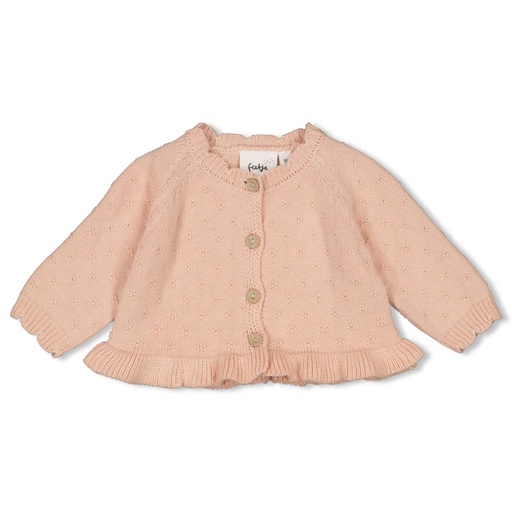 Feetje | Gilet Sweet Poppy Gebreid Roze