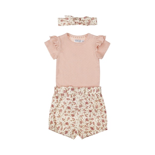 Dirkje | Outfit Girls Sweet Light coral 2-delig + Haarband