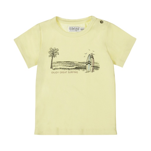 Dirkje | T-shirt Boys Sunset Light yellow