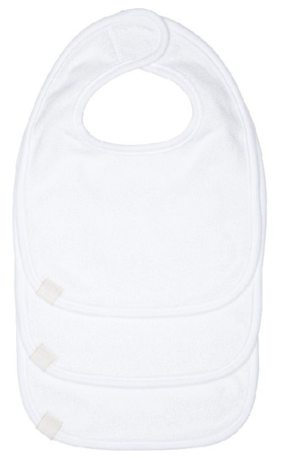 [201861] Laessig | Slabbetje Newborn Bib Jersey Wit 3st