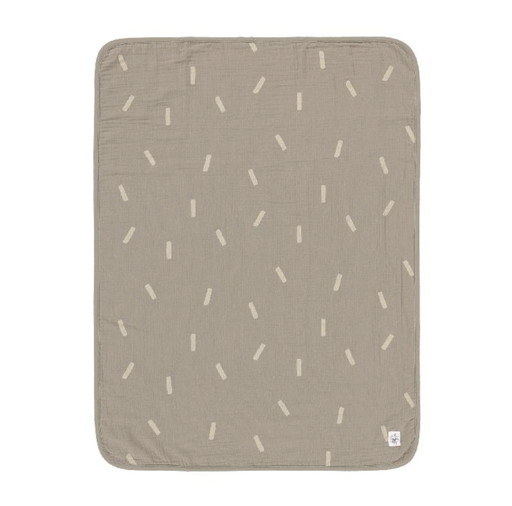 [425134] Laessig | Deken Muslin Blanket Speckles Olive 75x100cm