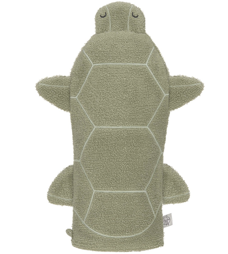 [436676] Laessig | Washandje Play Wash Glove Turtle Badstof Groen