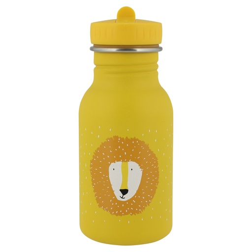 [485449] DRINKBEKER, 350ml, Mr. Lion, bright yellow, uni/print leeuw, alu, deksel, drinktuit, drinkfles, School (040)