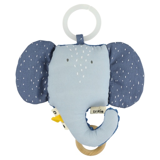 [379087] Trixie | Muziekspeeltje Mrs Elephant Blauw 14x14x0cm