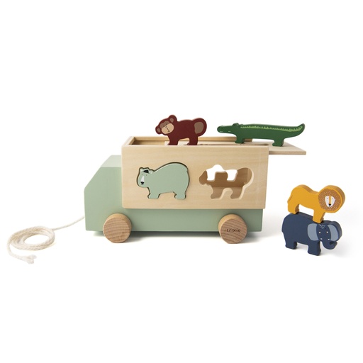 [413468] Trixie | Sorteervomen Houten Dierentruck Multikleur 13x23x12cm  