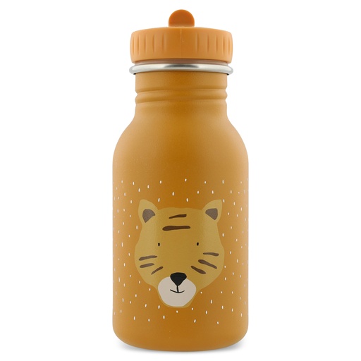 [440083] DRINKBEKER, 350ml, Mr. Tiger, uni/print tijger, aluminium, deksel, drinktuit, drinkfles, School (040)