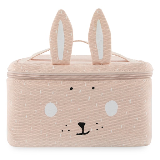 [449881] KOELTAS, Thermische lunchtas, Mrs. Rabbit School, 14x14cm, roze