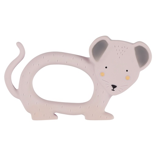 [450363] BIJTRING, Mrs. Mouse, Natural rubber grasping toy, paars, uni, muis, vanaf 0 maand, Playtime (037), 2023-2024