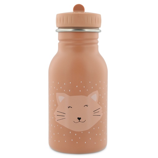 [485452] DRINKBEKER, 350 ml, Mrs. Cat, roze, uni/print kat, RVS, deksel, drinktuit, Drinkfles, 1 stuk(s)