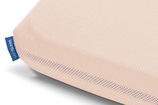 [436891] Aerosleep | Hoeslaken Fitted Sheet Sleep Safe peach 60x120cm  