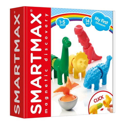 [480259] MAGNETISCH SPEELGOED, Dinosaurs, Smartmax - My First, multikleur, uni, kunststof, +activities, vanaf 12 maanden