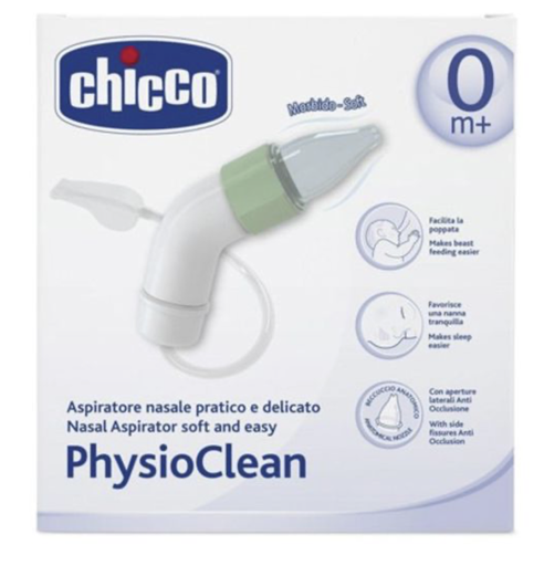 [221009] Chicco | Neuspomp Physioclean Soft & Easy Zuigsysteem met Slangetje Wit